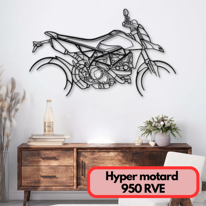 Décoration murale métal Hyper Motard 950 RVE